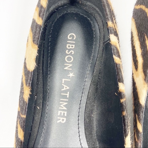 GIBSON LATIMER Animal Print Calf Hair Flats - Picture 7 of 10